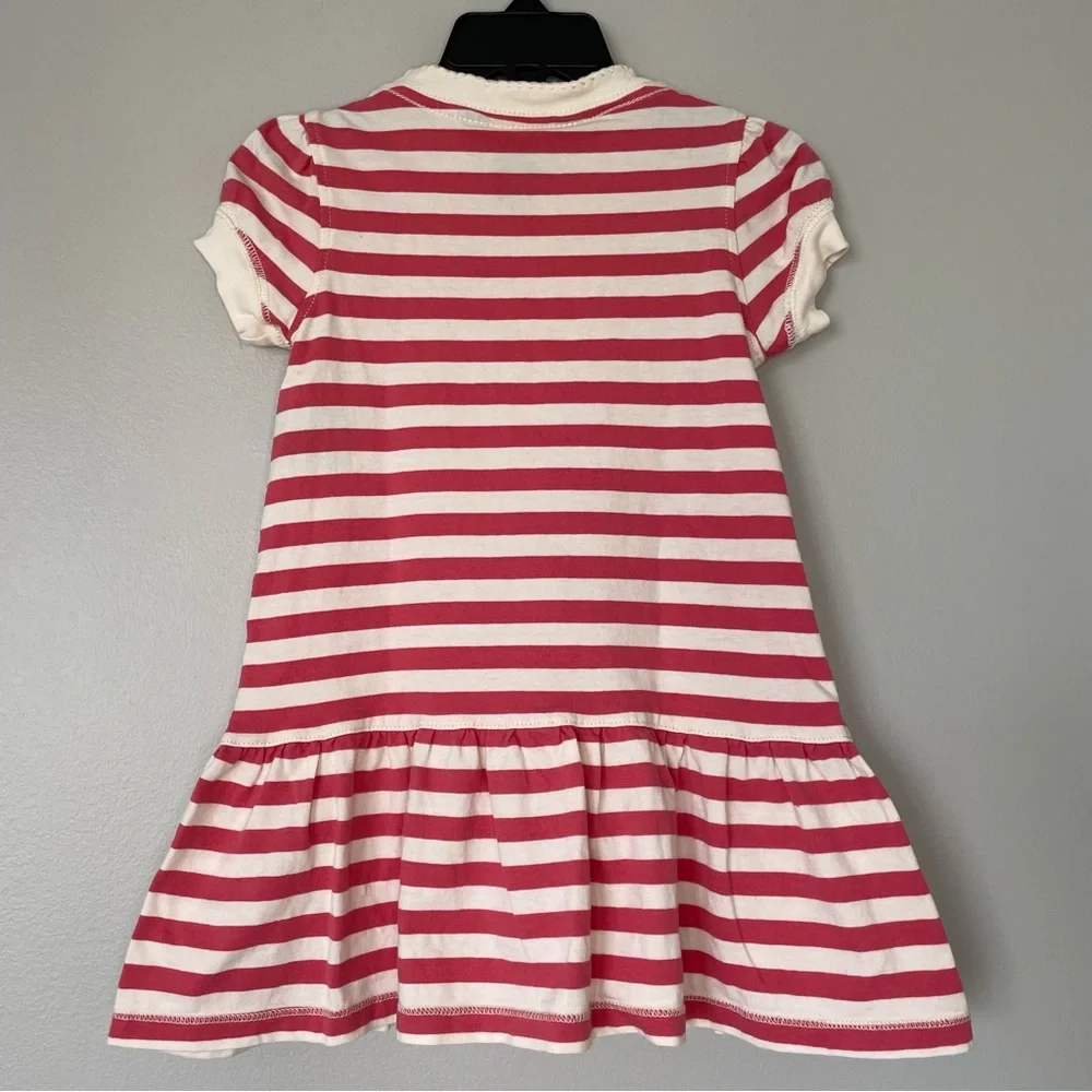 Ralph Lauren Pink Stripe Dress and Bloomers Set Size 18 mos.